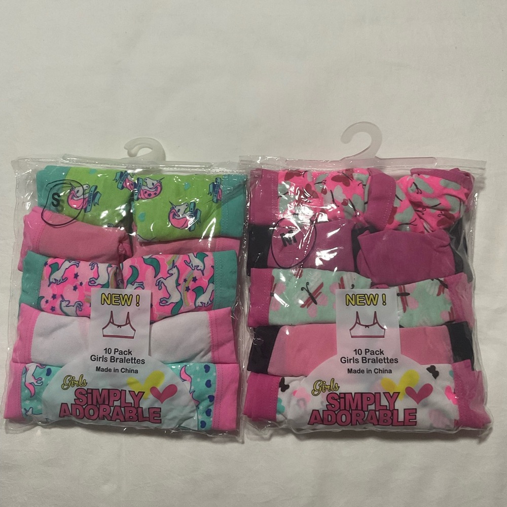 2-2 packs Girl Bralettes simply adorable